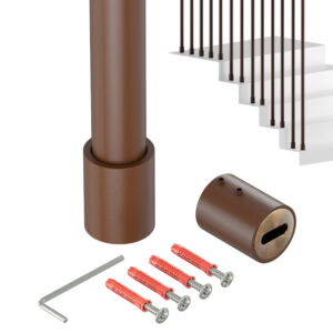 Harfa XL balustrada fi 32 mm brąz struktura 200 cm