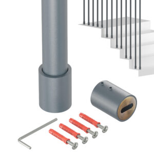 Harfa XL balustrada fi 32 mm antracyt struktura 100 cm