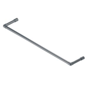 Ginger wieszak loftowy łazienkowy na ręczniki 100 cm antracyt struktura