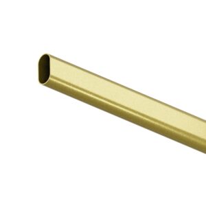 Drążek owalny 15x30 mm x 1mm do szafy złoty mat 200 cm