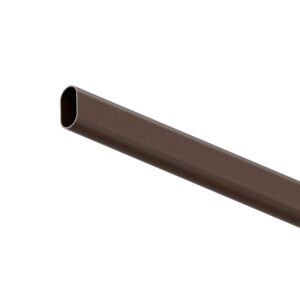 Drążek owalny 15x30 mm x 1mm do szafy brąz struktura 200 cm