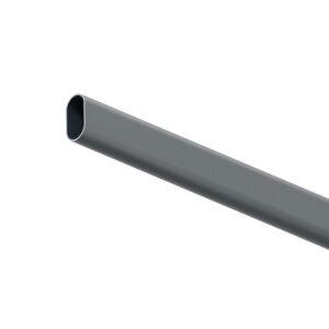 Drążek owalny 15x30 mm x 1mm do szafy antracyt struktura 200 cm