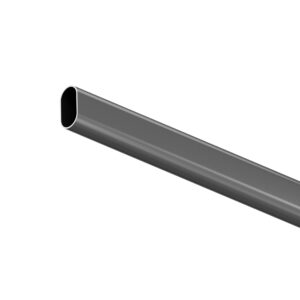 Drążek owalny 15x30 mm x 1mm do szafy grafit 200 cm