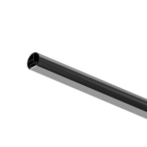 Drążek led fi 25 mm x 1,5 mm profil aluminowy do szafy czarny mat 100 cm
