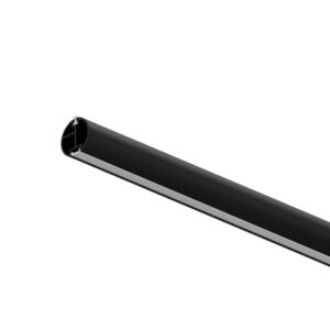 Drążek led irok fi 25 mm x 1,5 mm profil aluminowy do szafy czarny struktura 100 cm