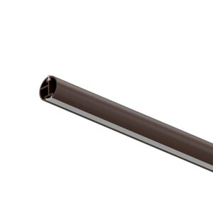 Drążek led irok fi 25 mm x 1,5 mm profil aluminowy do szafy brąz struktura 100 cm