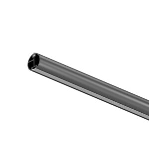 Drążek led irok fi 25 mm x 1,5 mm profil aluminowy do szafy grafit 100 cm