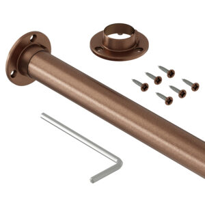 Classic drążek do szafy fi 25 mm miedziany mat 200 cm