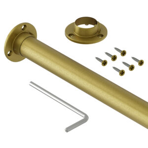 Classic drążek do szafy fi 25 mm złoty mat 200 cm