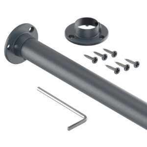 Classic drążek do szafy fi 25 mm antracyt struktura 200 cm