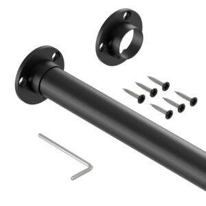 PRO I drążek do szafy fi 25 mm czarny struktura 148 cm