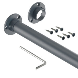 PRO I drążek do szafy fi 25 mm antracyt struktura 148 cm