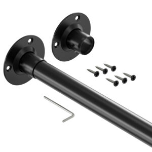 PRO III drążek do szafy fi 25 mm czarny mat 148 cm