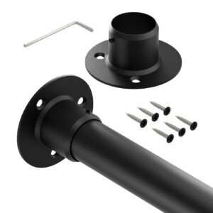 Strong III drążek do szafy fi 32 mm czarny struktura 200 cm