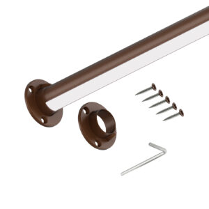 Classic Led drążek do szafy fi 25 mm brąz struktura 200 cm