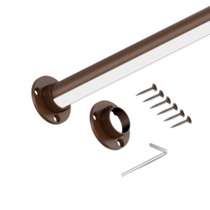 Led PRO I drążek do szafy fi 25 mm brąz struktura 200 cm