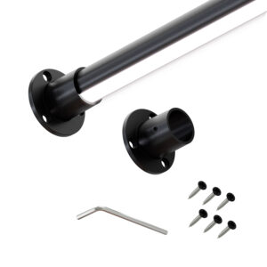 Led PRO II drążek do szafy fi 25 mm czarny struktura 100 cm