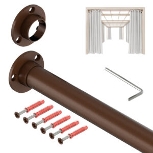 Taras drążek stalowy fi 25 mm brąz struktura 100 cm