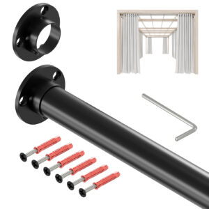 Taras drążek stalowy fi 25 mm czarny mat 148 cm