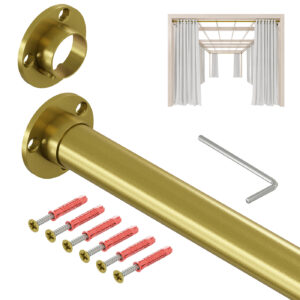 Taras drążek stalowy fi 25 mm złoty mat 200 cm