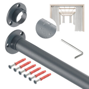 Taras Ocynk drążek stalowy fi 25 mm antracyt struktura 148 cm