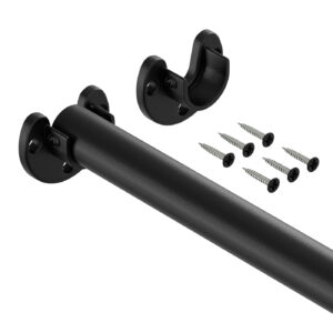 Ufo drążek do szafy fi 25 mm czarny struktura 100 cm