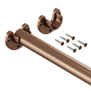 Ufo drążek do szafy fi 25 mm miedziany mat 148 cm