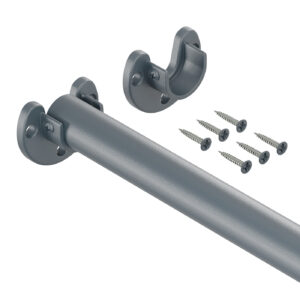 Ufo drążek do szafy fi 25 mm antracyt struktura 148 cm