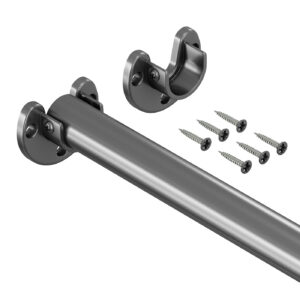 Ufo drążek do szafy fi 25 mm grafit 200 cm