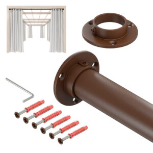 Taras Strong drążek stalowy fi 32 mm brąz struktura 100 cm