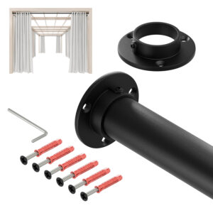 Taras Strong drążek stalowy fi 32 mm czarny struktura 200 cm