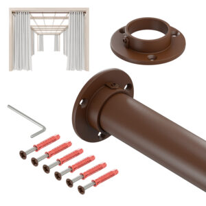 Taras Strong drążek stalowy fi 32 mm brąz struktura 295 cm