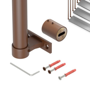 Harfa Bond balustrada fi 25 mm brąz struktura 200 cm