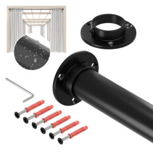 Taras Strong Ocynk stalowy fi 32 mm czarny mat 400 cm