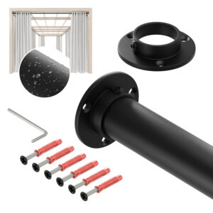 Taras Strong Ocynk stalowy fi 32 mm czarny struktura 400 cm