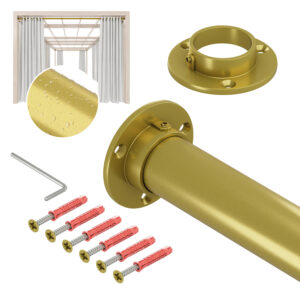 Taras Strong Ocynk stalowy fi 32 mm złoty mat 200 cm