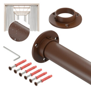 Taras Strong Ocynk stalowy fi 32 mm brąz struktura 200 cm