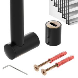 Harfa Sens balustrada fi 25 mm czarny mat 400 cm