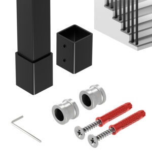 Harfa Slim balustrada 25x25 mm czarny mat 200 cm