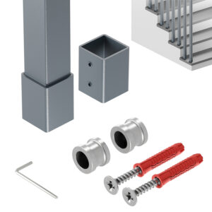 Harfa Slim balustrada 25x25 mm antracyt struktura 200 cm