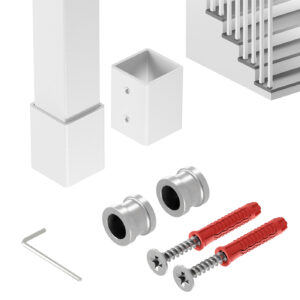 Harfa Slim balustrada 25x25 mm biały mat 295 cm