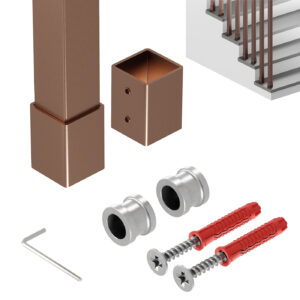 Harfa Slim balustrada 25x25 mm miedziany mat 400 cm