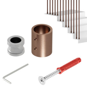 HARFA NOA K UCHWYT BALUSTRADY fi 20 mm MIEDZIANY MAT