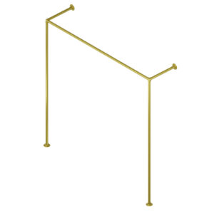 Hotse wieszak loftowy na ubrania fi 25mm 150x150 złoty mat
