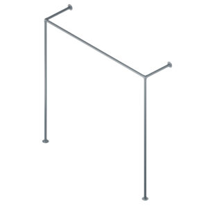 Hotse wieszak loftowy na ubrania fi 25mm 150x150 antracyt struktura