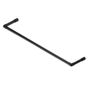 Ginger wieszak loftowy łazienkowy na ręczniki 100 cm czarny struktura