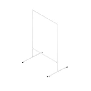 Fonger wieszak loftowy na ubrania stojący 100x150 biały mat