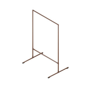 Fonger wieszak loftowy na ubrania stojący 100x150 brąz struktura