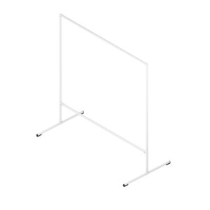 Fonger wieszak loftowy na ubrania stojący 150x150 biały mat