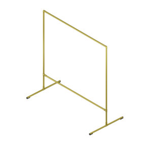 Fonger wieszak loftowy na ubrania stojący 150x150 złoty mat